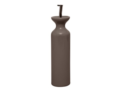 Recipient pentru ulei, Trendy Kitchen, Excelsa, 350 ml, ceramica/inox, gri