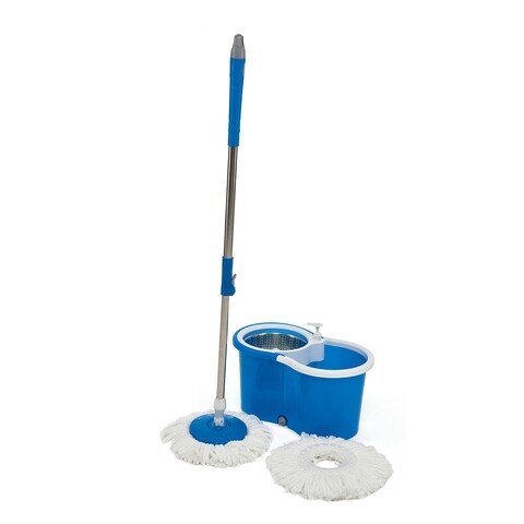Set curatenie Super Easy Clean cu mop rotativ, Vanora, albastru accesorii
