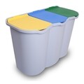 Cos de gunoi pentru reciclare selectiva, Heinner, 80 L, multicolor