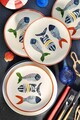 Set platouri servire desert, Hermia, 710KTP3769, Portelan, Multicolor