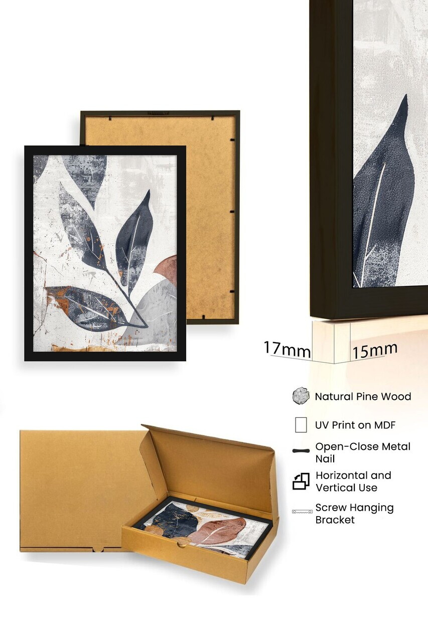 Tablou decorativ, Huhu467S, Lemn masiv, Multicolor — imaginea 4