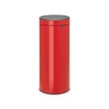 Cos de gunoi cu soft touch, Brabantia, Passion Red, 30 L, otel inoxidabil, rosu