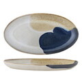Platou pentru servire, Bloomingville, Jules, 33.5x18.5x3.5 cm, ceramica, albastru