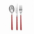Set tacamuri, Hermia, 645DRM1255, Lingură de masă: 21,4 cm (6 bucăți), Argintiu / Roșu