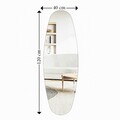 Oglinda Cheval, Siam, Venti, 40x120x2.2 cm, MDF , Transparent