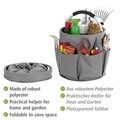 Organizator produse de curatenie Caddy, Wenko, 28x26.5 cm, poliester, antracit/argintiu