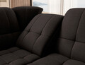 Coltar extensibil stanga 3 locuri ELTAP, LT-22FL, Sado, 272x192x95 cm, lemn/poliester, maro inchis