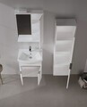 Set Dulap de Baie cu Chiuvetă și Oglindă (2 Piese), Hanah Home, Purus 55, Alb