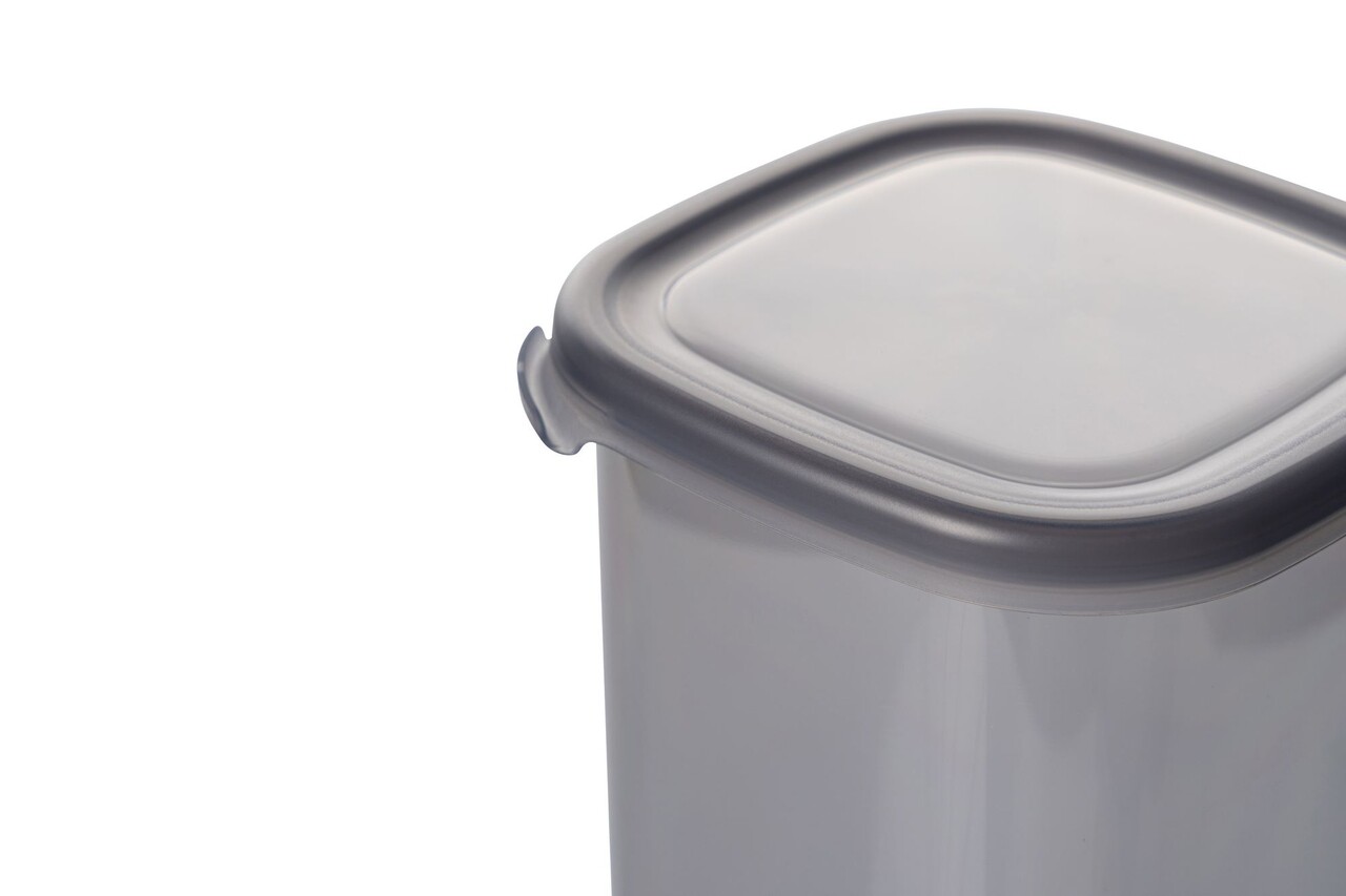 Set recipiente depozitare, Hermia, 964FRM5360, Dimensiune: 10 x 10 x 16,5 cm / 1200 ml (5 bucăți), Antracit - imagine 4