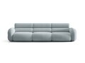 Canapea 4 locuri, Neo, Micadoni Home, 305x100x83 cm, tesatura Boucle, albastru deschis