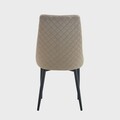 Scaun Logan, Homla, 59x47x93 cm, MDF/metal/ catifea din poliester, bej inchis