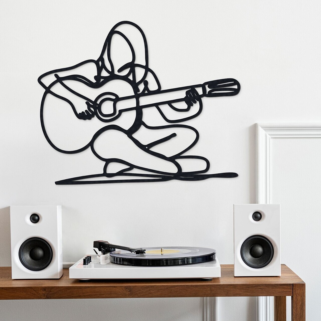 Decoratiune de perete, Sciabordio, Metal, Grosime: 1,2 mm, Negru — imaginea 2