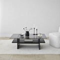 Masuta de cafea, Neostill, Saga Rectangle, Negru / Fume