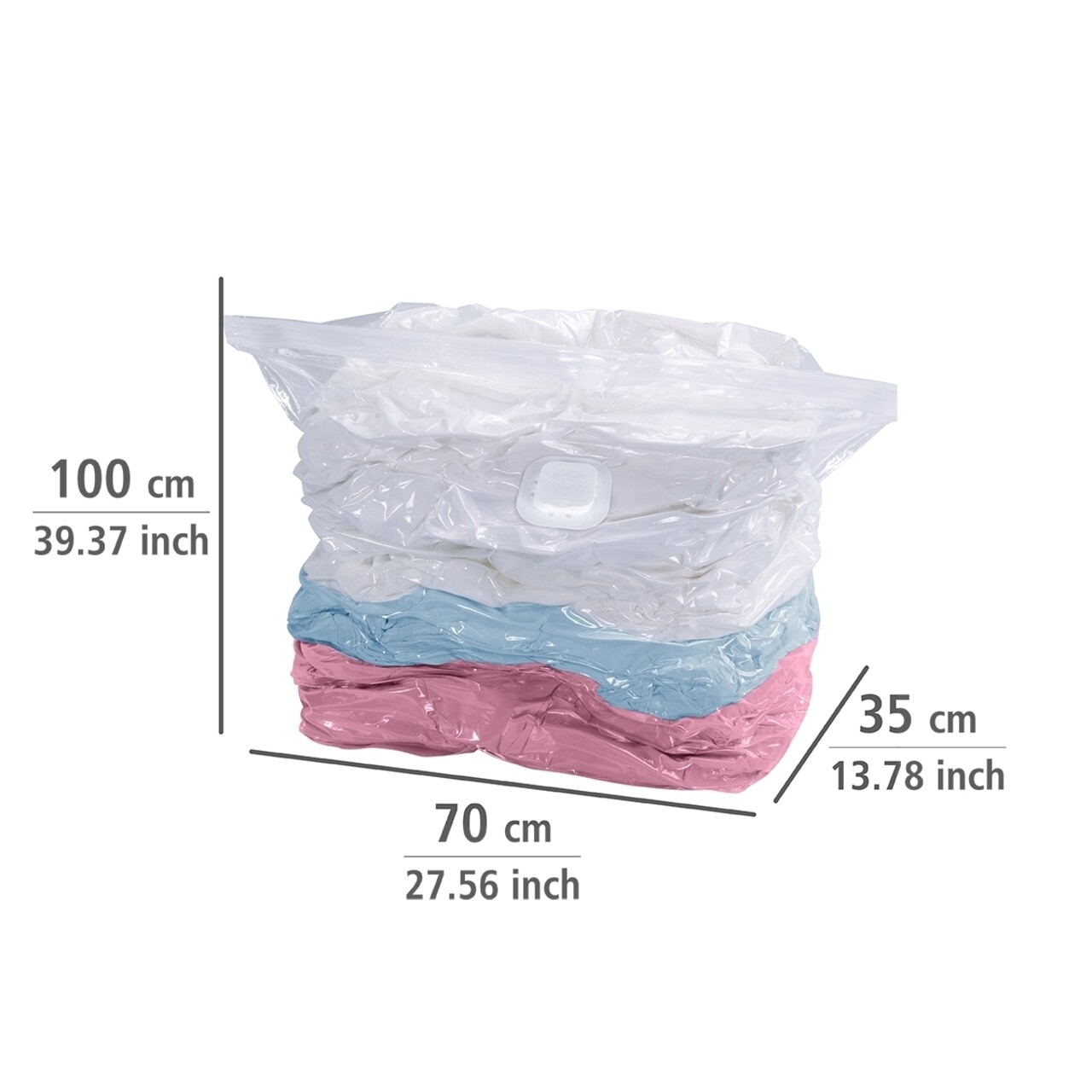 Sac pentru vidat, Wenko, Vacuum Cube L, 70 x 100 x 35 cm, polietilena/poliamida/polipropilena - 1 | YEO