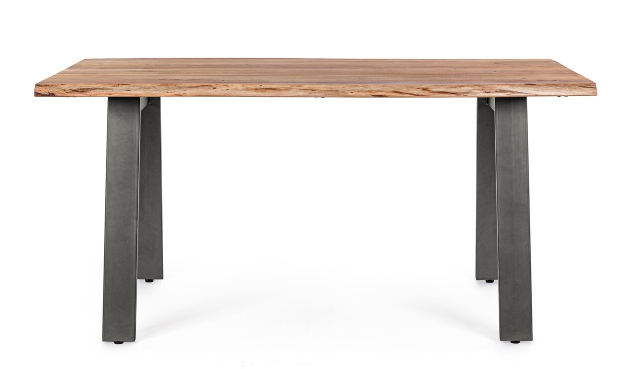 Masa Aron, Bizzotto, 160x90x76 cm, lemn de salcam/otel - 1 | YEO