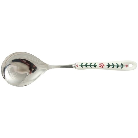 Lingura pentru gatit, Wald, Attimi Impronte, 30 cm, inox/portelan, multicolor