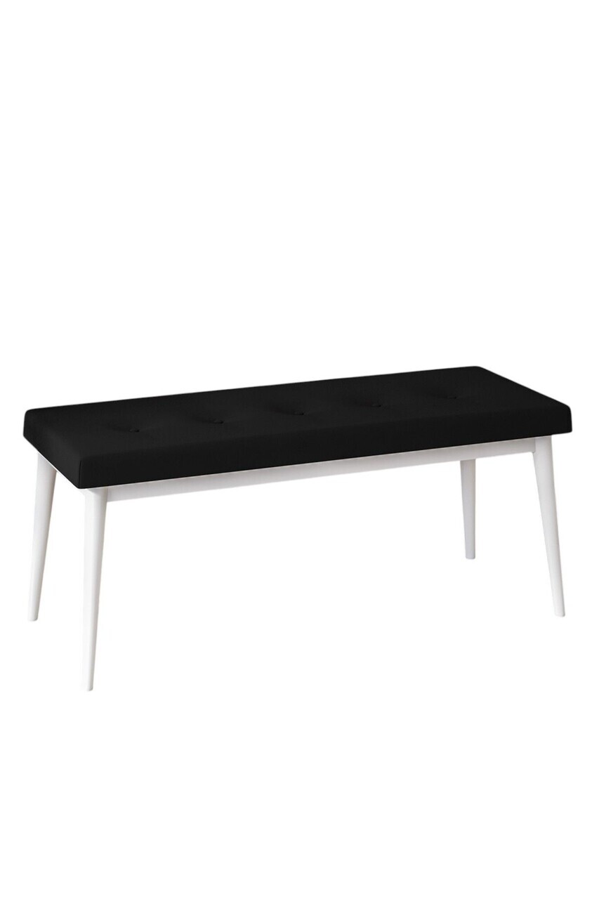Banca, Hanah Home, Pera Bench, Alb/Negru — imaginea 2