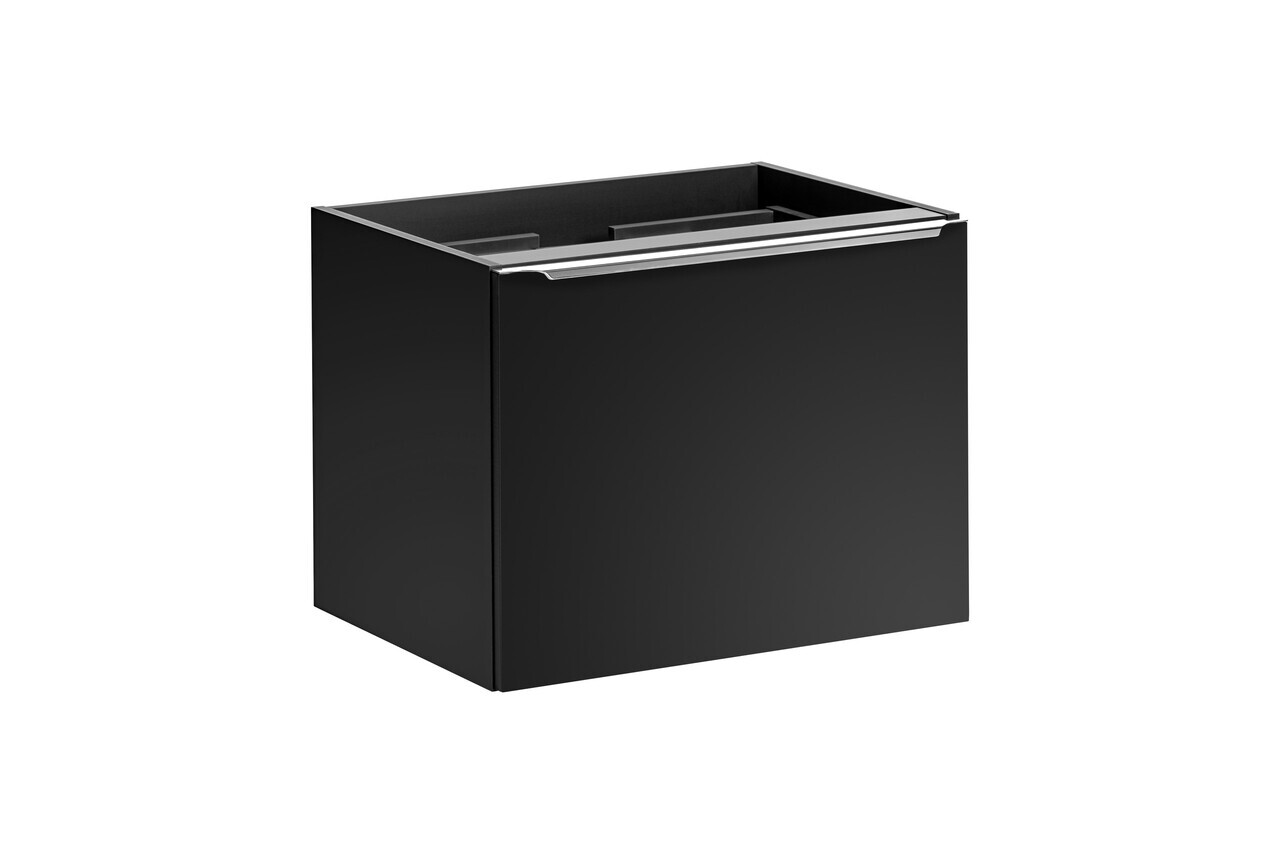Set mobilier baie, dulap dublu si 2 lavoare, 120 cm Domi, Santa Fe Black, Comad, MDF/PAL laminat, negru mat — imaginea 13