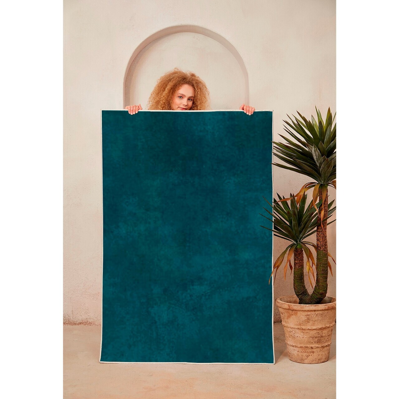 Covor, Wookece1256, 120x180 cm, Poliester, Verde — imaginea 2