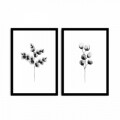 Set 2 tablouri decorative, Alpha Wall, Grey Twigs, 36x51 cm