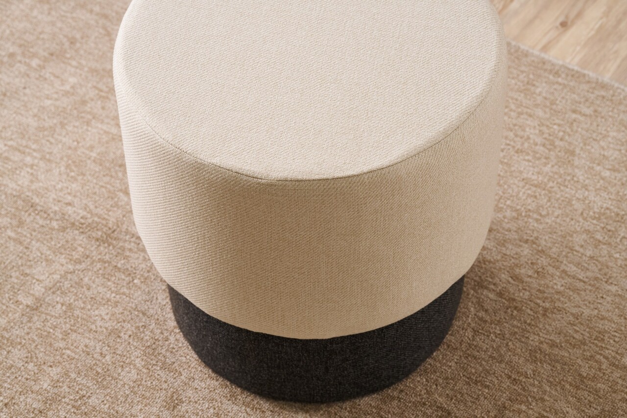 Taburet, Atelier del Sofa, 825BLC5178, Lemn, Crem - view 3