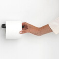 Suport hartie igienica, Brabantia, MindSet Infinite Grey, 14x8.6x4.2 cm, otel, gri