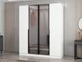 Dulap pentru haine, Hanah Home, Nisa, 180x210x52 cm, Alb