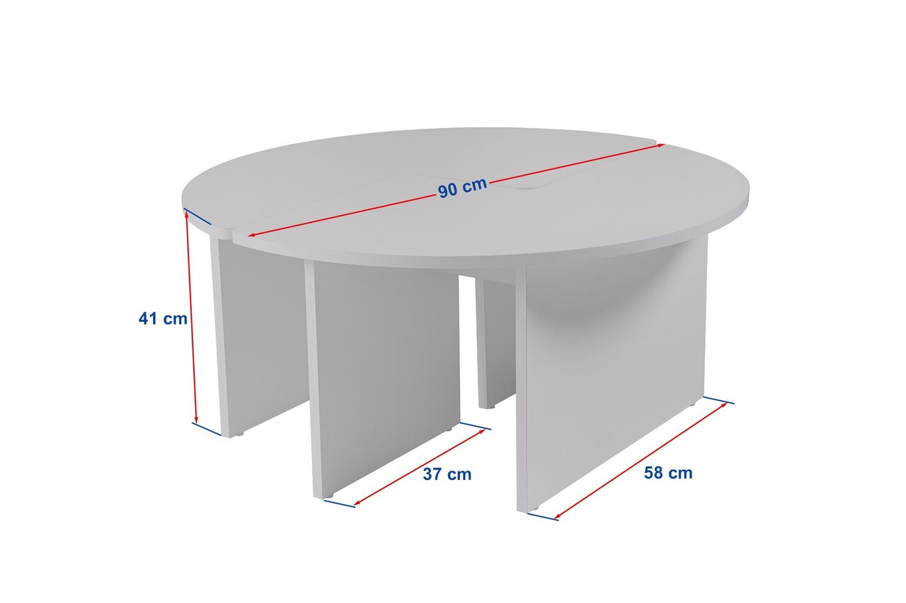 Masuta de cafea, Nordure, Moira, 90x41 cm, PAL, Maro
