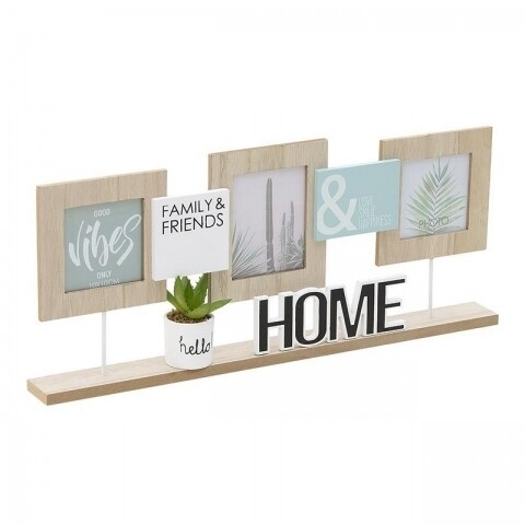 Rama foto Home, InArt, 23.5 x 55 x 5 cm, lemn, multicolor