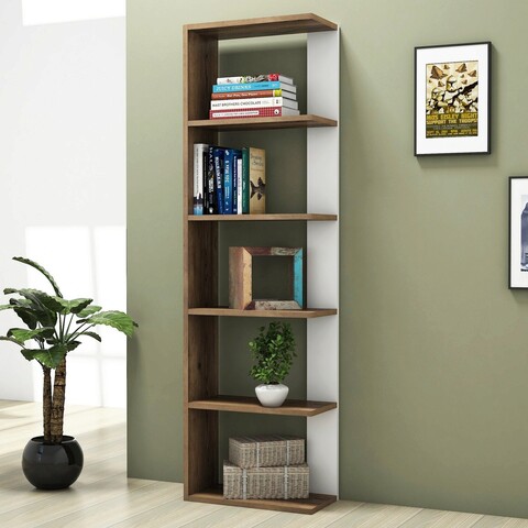 Corp biblioteca, Almaren, Tower, 46.8x160x23.9 cm, PAL, Nuc / Alb Almaren
