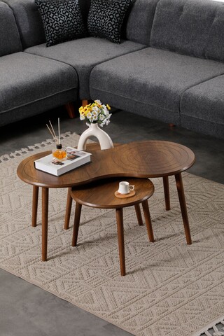 Set masute de cafea, Hanah Home, Marlo, MDF , Maro