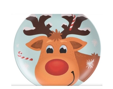 Set de masa pentru copii Reindeer, 5 piese, bambus, multicolor