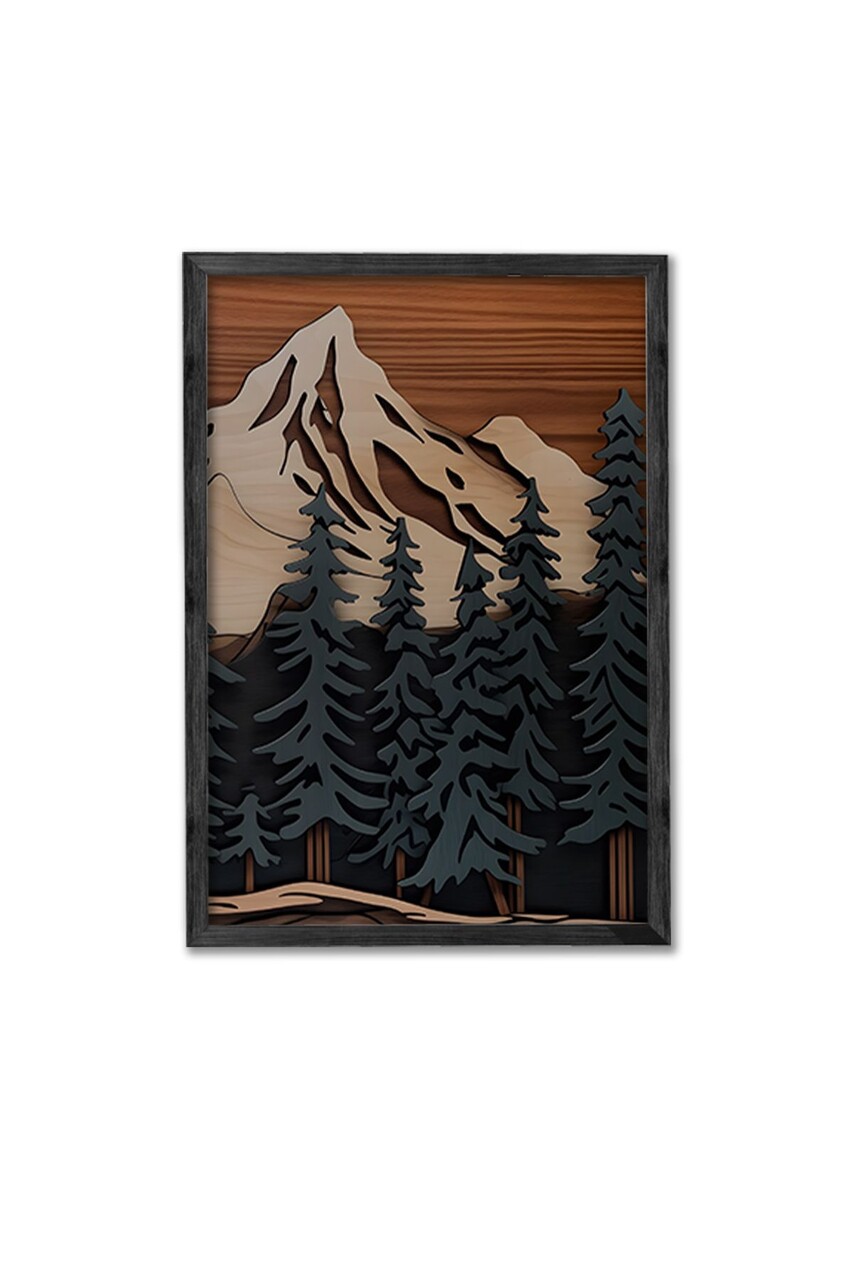 Set 3 tablouri decorative, Ersy3Syhcrv41, MDF, Multicolor - view 2
