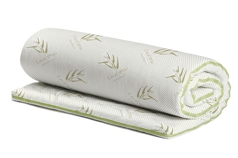 Topper saltea Confort Eucalyptus, Green Future, 90x190 cm, H 5 cm