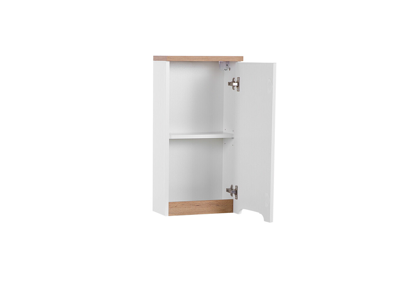 Set mobilier baie Bali White Lava 80 cm, dulapuri, masca cu lavoar si cabinet cu oglinda, Comad, MDF/PAL, alb - view 6