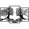 Decoratiune de perete, Love Tree, Tanelorn, 116x71 cm, metal