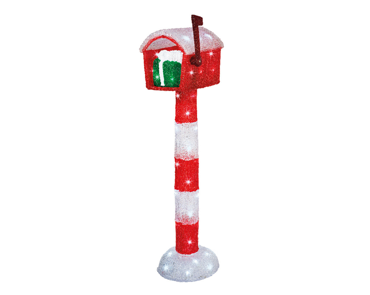 Decoratiune luminoasa de exterior Mailbox, Lumineo, 26x29x96 cm, 60 LED-uri, multicolor - 1 | YEO