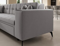 Coltar extensibil stanga 4 locuri ELTAP, Sol-09, Solange, 292x196x84 cm, lemn/poliester, gri deschis
