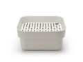 Bol de spalat cu tava de picurare, Brabantia, SinkSide, 37.4x34.4x16.1 cm, plastic, gri deschis