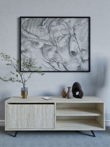 Comoda TV, Mod Design, Maku, Travertin
