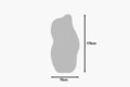 Oglinda decorativa, Siam, Ralia, 70x175x2.2 cm, Nisip
