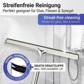 Racleta cu fixare pe perete Terni, Wenko, 24.5x3.5x18 cm, inox/cauciuc, argintiu lucios/negru