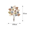 Decoratiune de perete, Lilac v2, Metal, Dimensiune: 108 x 83 cm, Multicolor