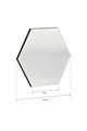 Oglinda decorativa, Mirrorland, Hexagon (12 Pieces), Argintiu