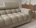 Coltar extensibil dreapta 3 locuri ELTAP, LT-18AU, Felro, 285x181x93 cm, lemn/poliester, bej inchis