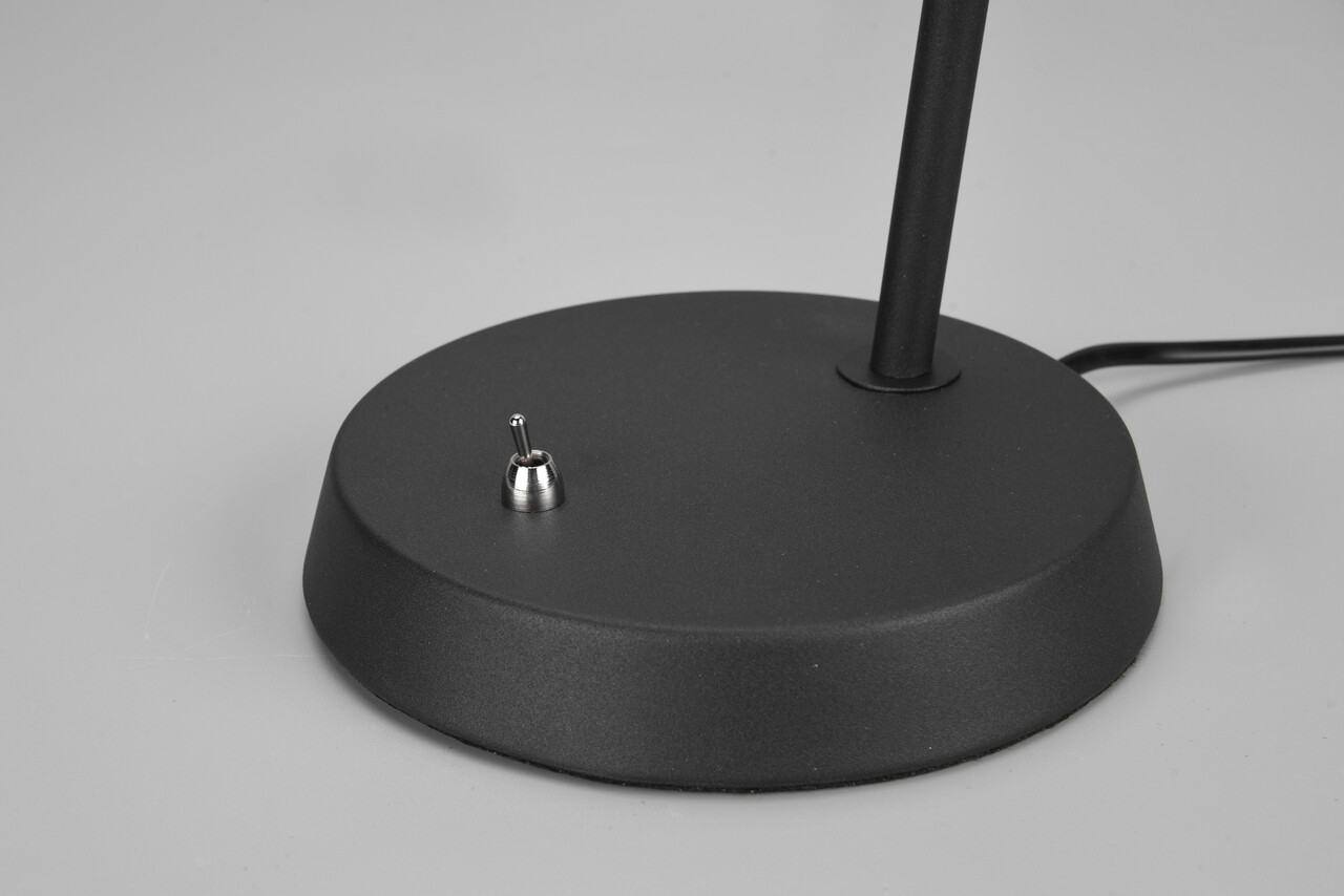 Lampa de masa Enzo, RL, 16.7x23.3x50.1 cm, 10W, 1x E27, metal, negru mat