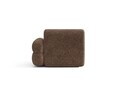 Modul canapea dreapta 1 loc, Neo, Micadoni Home, 110x100x83 cm, tesatura Chenille Silencio, maro