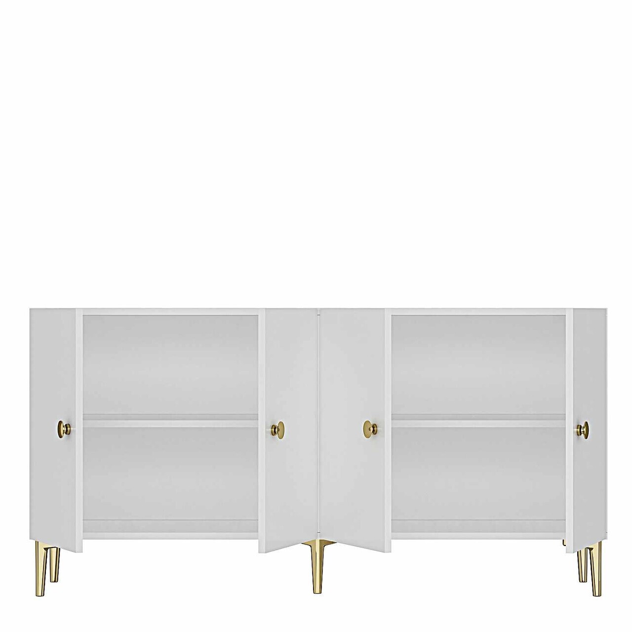 Consola, Hanah Home, Squarel 180, 180x75x32 cm, Alb — imaginea 7