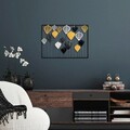 Decoratiune de perete, Hornbeam, Metal, Dimensiune: 70 x 50 cm, Multicolor