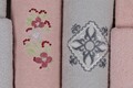 Set de baie Family, Cotton Box, Nakışlı Aile, Bumbac, Pulbere / Gri